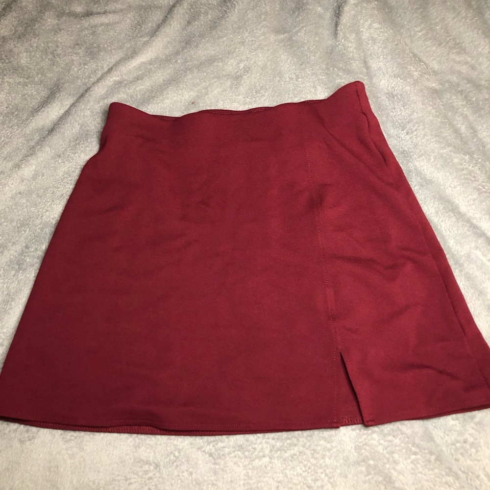 H&M Maroon Mini skirt